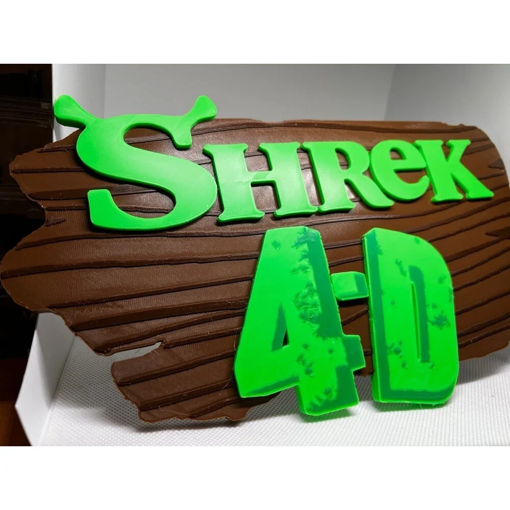 Shrek 4D The Ride Universal Studios Orlando Attraction Sign Display Souvenir